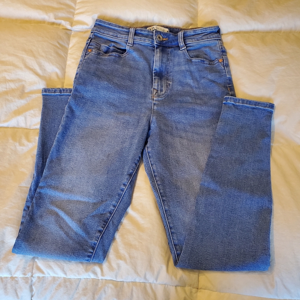 Zara Blue Skinny Jeans